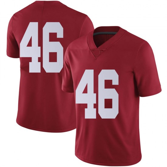 Alabama Crimson Tide Men's Melvin Billingsley #46 No Name Crimson NCAA Nike Authentic Stitched College Football Jersey MN16Y28RE